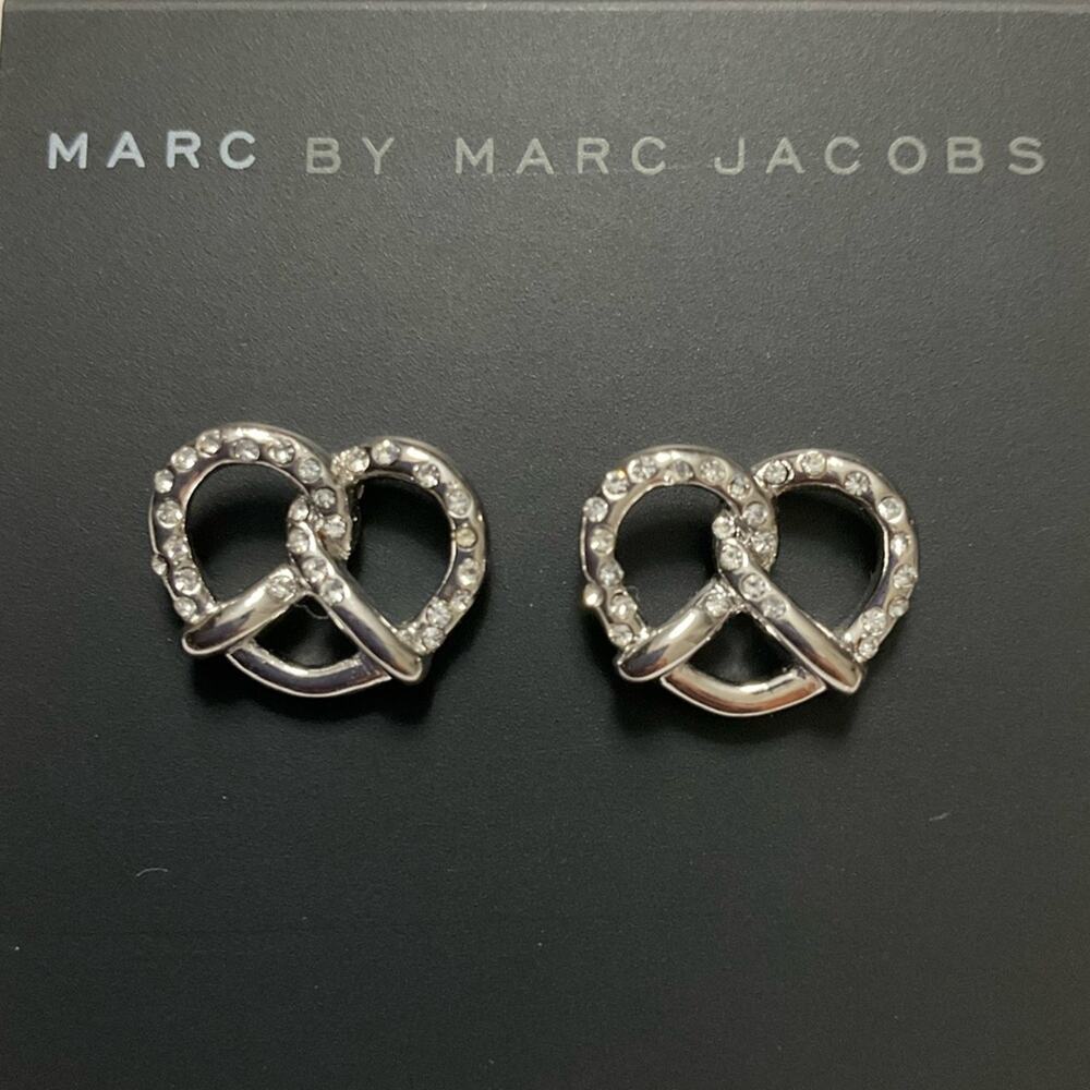 Marc by Marc Jacob’s Pretzel Argento Earrings NWT